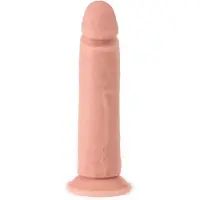 Virgite - Vibrerende Dildo Met Afstandsbediening 23 x 7.5 cm - Lichte Huidskleur