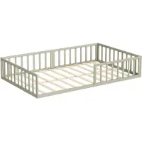 VitaliSpa Minno Kinderbed – 205 x 125 cm Zonder matras Grijs