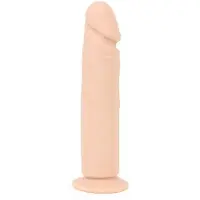 Kiotos Cox Siliconen Dildo met zuignap 23 x 5 cm - beige
