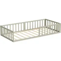 VitaliSpa Minno Kinderbed – 205 x 95 cm Zonder matras Grijs