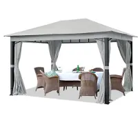 TOOLPORT Tuinpaviljoen Sunset Premium stone, 3x4m