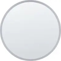 Beliani DEAUVILLE - Badkamerspiegel-Zilver-Aluminium