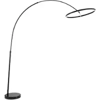 LUCANDE Vloerlampe , Virvera, Zwart, Woonkamer, Metaal, Modern
