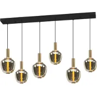 Eglo 6-lichts hanglamp Fruitera goud design