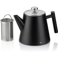 kela Theepot Modena Met Zeef Zwart 1 L