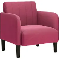 vidaXL Fauteuil met armleuningen 54 cm fluweelrood wijnrood