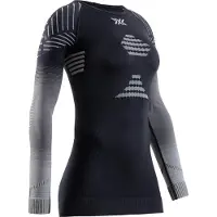 X-Bionic Invent Fx Shirt Lange Mouwen Dames - Zwart/Grijs/Lichtgrijs - Maat L