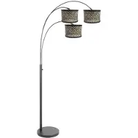 Steinhauer Booglamp Sparkled light drie lichts zwart