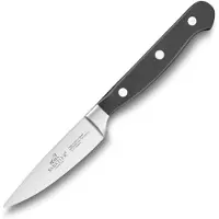 Lion Sabatier Keukenmes PLUTON 10 cm, roestvrijstalen klinknagels, zwart,