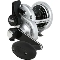 Penn Fathom Ii Lever Drag 2 Speed Lh 15 Jigging Reel Zilver Ratio: 6.2:1/2.8:1