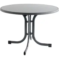 Siena Garden T60678 Tuintafel Staal, Melamine Antraciet (mat), Lei, Antiek