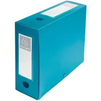 Exacompta Ondoorzichtig Archiefdoos 59933E A4 Drukknop PP (Polypropeen) Staand en Liggend 33 (B) x 0,5 (D) x 45 (H) cm Groen Pak van 10