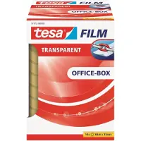 TESA Tesafilm transparante tape, ft 15 mm x 66 m, pak van 10 rolletjes 12 stuks