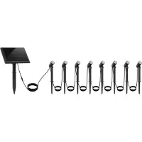 Set van 8 gekoppelde zonne-spotlights 100LM ROUNDY MINI