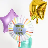 Folat - Folieballon You're The Best Strepen - 45 cm