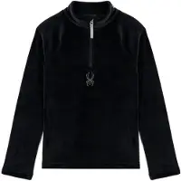 Spyder Skipully Girls Shimmer Bug Half Zip Black-M