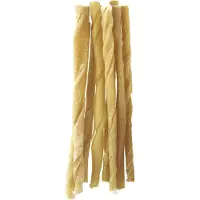 Petsnack snack twisted stick/staafjes gedraaid 5 inch 12,5 cm 6 mm 100 st - Hondensnacks