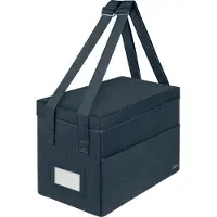 Leitz Stoffen Compacte Hot Desking Opbergtas met Deksel - Opvouwbare Opbergbox - 57% Gerecycled - Laptop tot 14'' - Fluweel Grijs