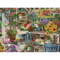 Diamond Dotz Diamond painting - Gardener's Paradise - 74x100 cm - 43 kleuren - full - rond -