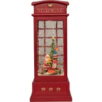 Annas collection Lantaarn telefooncel 25x10,5 cm rood Anna's Collection