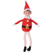 Intratuin Kerstfiguur The Christmas Elf Rood / Wit 17,5 X 10 X 35 Cm