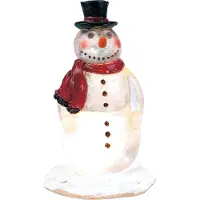 Luville Kerstfiguur sneeuwmannen met licht