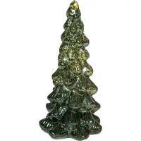 Anna's Collection Decoratieboom Daron Groen Met Verlichting D 10 H 20 Cm