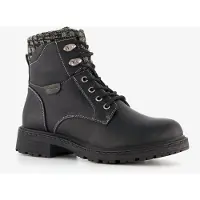 Blue Box dames veterboots met gebreid detail zwart maat 42