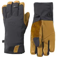 Rab - Skihandschoenen - Guide GTX Gloves Black Tan voor Unisex - Maat S - Zwart