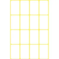 Kangaro Etiket wit 29x18mm pak a 10 stuks wit Papier Etiket