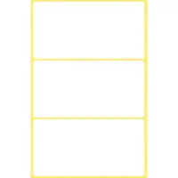 Kangaro Etiket wit 76x39mm pak a 10 stuks wit Etiket