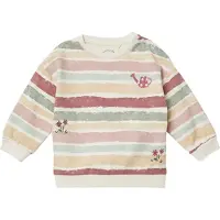 s.Oliver Sweatshirt pastelblauw / pastelgroen / kersrood / wolwit