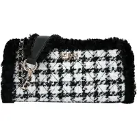GUESS Schoudertas 'Christi' zwart / wit