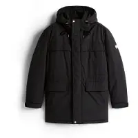 Tommy Hilfiger Heren Parka Nylon zwart (L), Casual, Duurzaam, Gerecycled nylon DM0DM22251