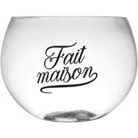 Home Deco Factory Drank Sangria en Cocktails bowl - 6.5 liter - glas - met lepel - D26 x H18 cm - Cocktail Lounge serie