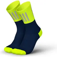 Incylence High-Viz V3 Running Socks Blue/Fluorescent Yellow