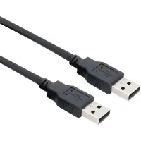 ACT SB2520, 1,8 meter, USB A, USB A, USB 2.0, Mannelijk/mannelijk, Zwart