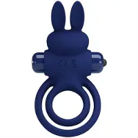 Pretty Love - Darey - Rabbit Cock Ring - Donkerblauw
