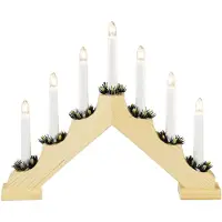 Konstsmide kandelaar hout - 7L - grenen