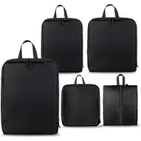 Saaf Compression Packing Cubes Set - 5-delig - Zwart