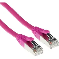 ACT FB8820 LSZH SFTP CAT6A Patchkabel Snagless Roze - 20 meter
