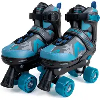 Apollo Champion Verstelbare Quad Skate - verstelbare rolschaatsen voor kinderen, comfortabele, in maat verstelbare LED-rolschaatsen, voor meisjes en jongens, maten 31 - 42