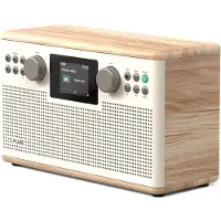Pure - Classic H6 - Stereo Radio DAB+ FM Bluetooth - Wit/Eiken