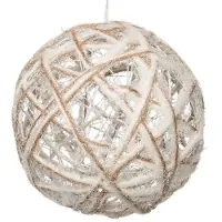 Intratuin Kersthanger Bal D 15 Cm Met 10 LED Lampjes Warm Wit