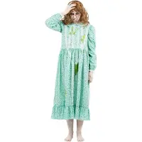 Smiffys - The Exorcist, Regan Kostuum jurk - S - Blauw/Groen