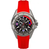 Nautica Analoog horloge 'Leeway' rood / zwart / zilver
