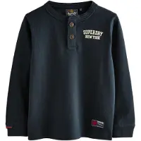 Superdry Shirt navy / wit
