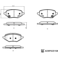 Blue Print Remblokset ADBP420168