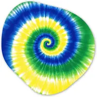 MuchoWow Organische wanddecoratie 40x40 cm - Organisch schilderij Spiraal - Groen - Draaiend - Muurdecoratie woonkamer - Kamer decoratie - Schilderijen - Muurcirkel aesthetic