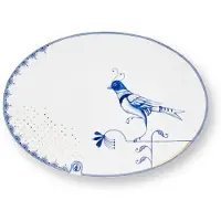 Pip studio Serveerschaal Oval Pip & The Blue Bird White 30 x 21,5 cm